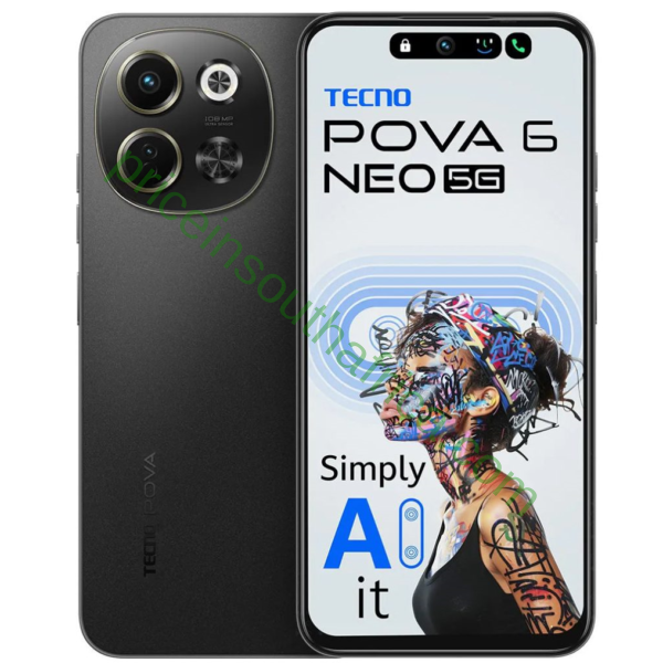 Tecno Pova 6 Neo 5G (128GB 6GB Dual SIM Midnight Shadow)